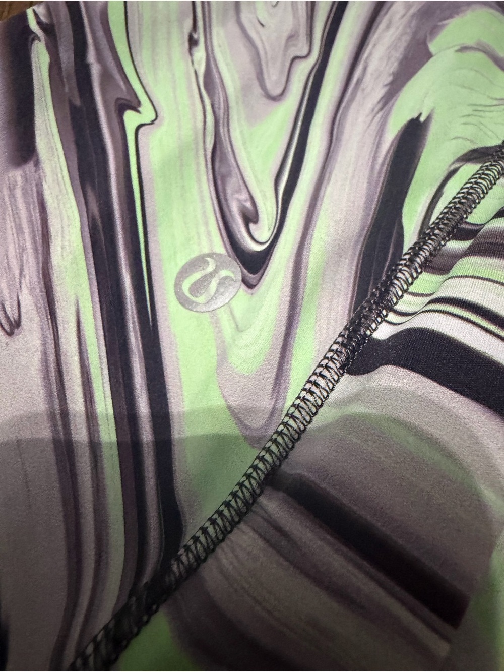 Lululemon Wunder Train High-Rise Tight 25” Leggings Multicolor Print Size 6 - Picture 3 of 5